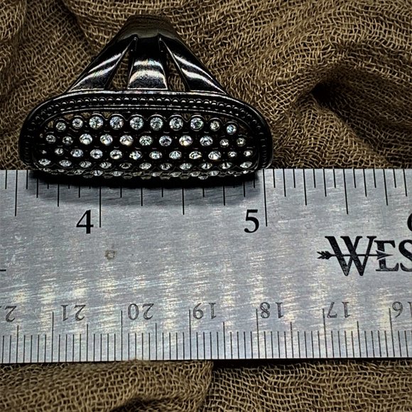 COSTUME RING_BLACK&GLASS - Picture 3 of 8